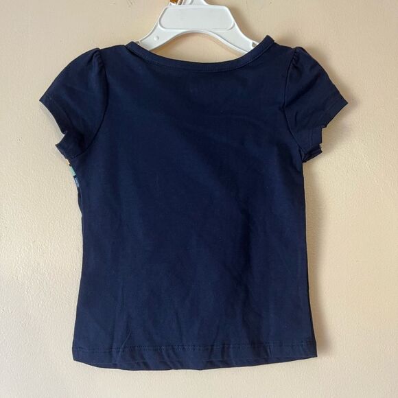 Epic Threads Navy Blue Rainbow Short Sleeve Top Sz 2T - Picture 3 of 4
